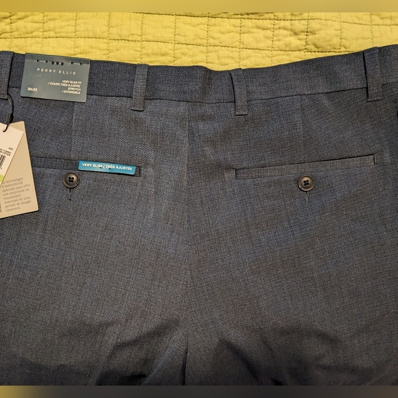 NWT Perry Ellis very slim stretch slacks - Picture 2 of 8